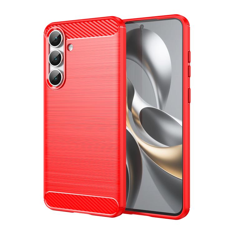Carbon Fiber Brushed Texture TPU Phone Case, For Samsung Galaxy S26+ 5G, For Samsung Galaxy S26 Edge 5G, For Samsung Galaxy S26 Ultra 5G, For Samsung Galaxy S25 FE 5G, For Samsung Galaxy S25 Edge 5G, For Samsung Galaxy S25 5G, For Samsung Galaxy S25+ 5...