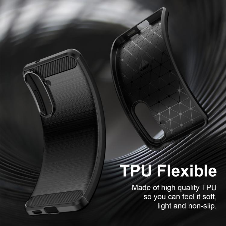 Carbon Fiber Brushed Texture TPU Phone Case, For Samsung Galaxy S26+ 5G, For Samsung Galaxy S26 Edge 5G, For Samsung Galaxy S26 Ultra 5G, For Samsung Galaxy S25 FE 5G, For Samsung Galaxy S25 Edge 5G, For Samsung Galaxy S25 5G, For Samsung Galaxy S25+ 5...