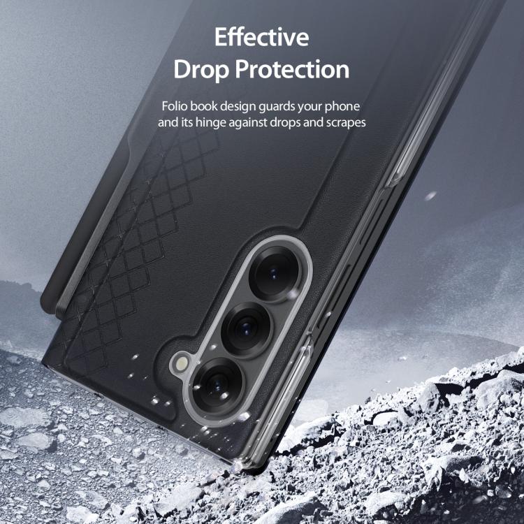 DUX DUCIS Bril Series PU + TPU Phone Case with Pen Slot, For Samsung Galaxy Z Fold7 5G