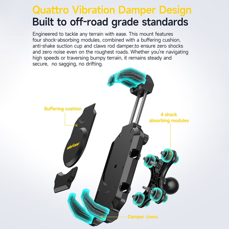 Ulefone UAN02 Armor Mount Max Car Phone Tablet Holder(Black)