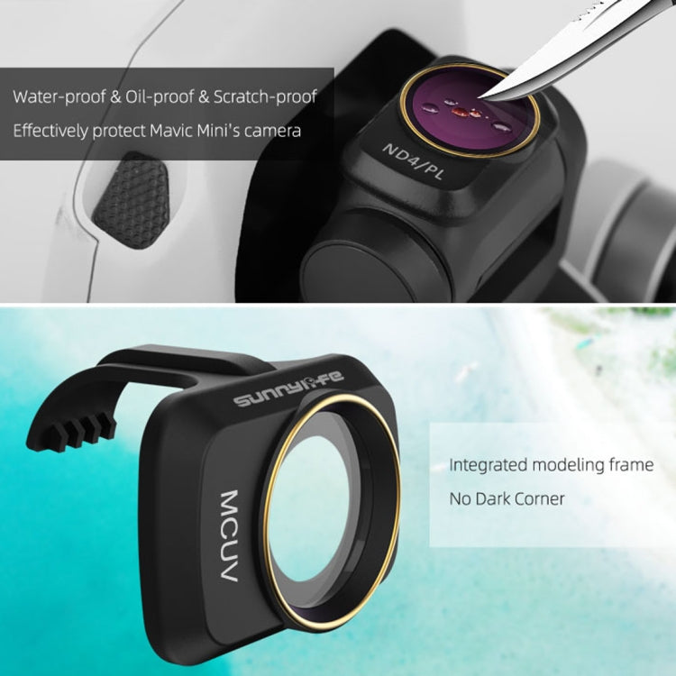 Sunnylife MM-FI9258 For DJI Mavic mini 6 In 1 Drone MCUV+CPL+ND4+ND8+ND16+ND32 Lens Filter, MCUV+CPL+ND4+ND8+ND16+ND32