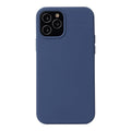For iPhone 12 / 12 Pro Solid Color Liquid Silicone Shockproof Protective Case(Diamond Blue)