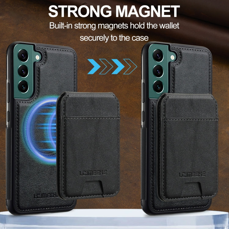LC.IMEEKE L3 Series Detachable RFID Card Bag Magsafe Phone Case, For Samsung Galaxy S21+ 5G, For Samsung Galaxy S21 Ultra 5G