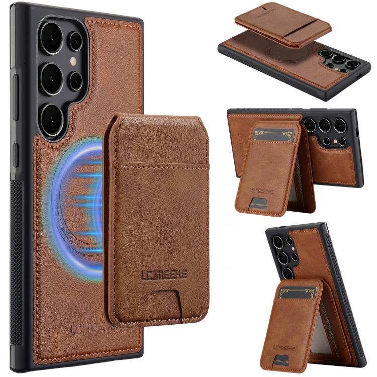 LC.IMEEKE L3 Series Detachable RFID Card Bag Magsafe Phone Case, For Samsung Galaxy S25 Edge 5G, For Samsung Galaxy S25 5G, For Samsung Galaxy S25+ 5G, For Samsung Galaxy S25 Ultra 5G