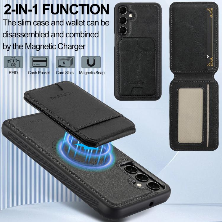LC.IMEEKE L3 Series Detachable RFID Card Bag Magsafe Phone Case, For Galaxy S26 FE 5G, For Samsung Galaxy S26+ 5G, For Samsung Galaxy S26 Ultra 5G, For Samsung Galaxy S26 5G