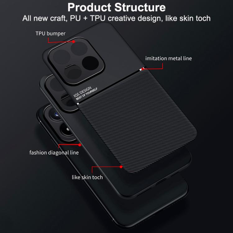Classic Tilt Strip Grain Magnetic PC Hybrid TPU Phone Case, For Xiaomi 17 Max 5G, For Xiaomi 17T Pro 5G, For Xiaomi 17T 5G, For Xiaomi 17 Pro Max, For Xiaomi 17 Pro, For Xiaomi 17