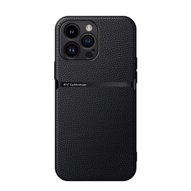 Litchi Leather Magnetic Full Coverage Shockproof Phone Case, For iPhone 16, For iPhone 15 Pro Max, For iPhone 15 Pro, For iPhone 15 Plus