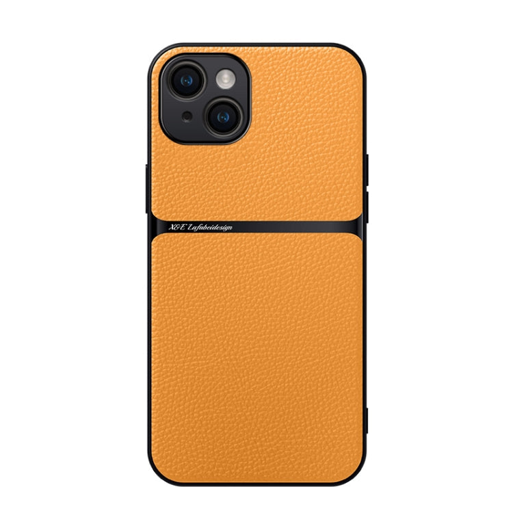 Litchi Leather Magnetic Full Coverage Shockproof Phone Case, For iPhone 16, For iPhone 15 Pro Max, For iPhone 15 Pro, For iPhone 15 Plus