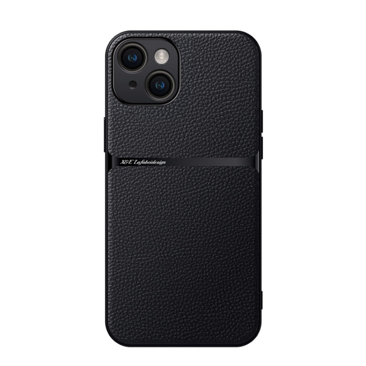 Litchi Leather Magnetic Full Coverage Shockproof Phone Case, For iPhone 15, For iPhone 14 Plus, For iPhone 14, For iPhone 14 Pro