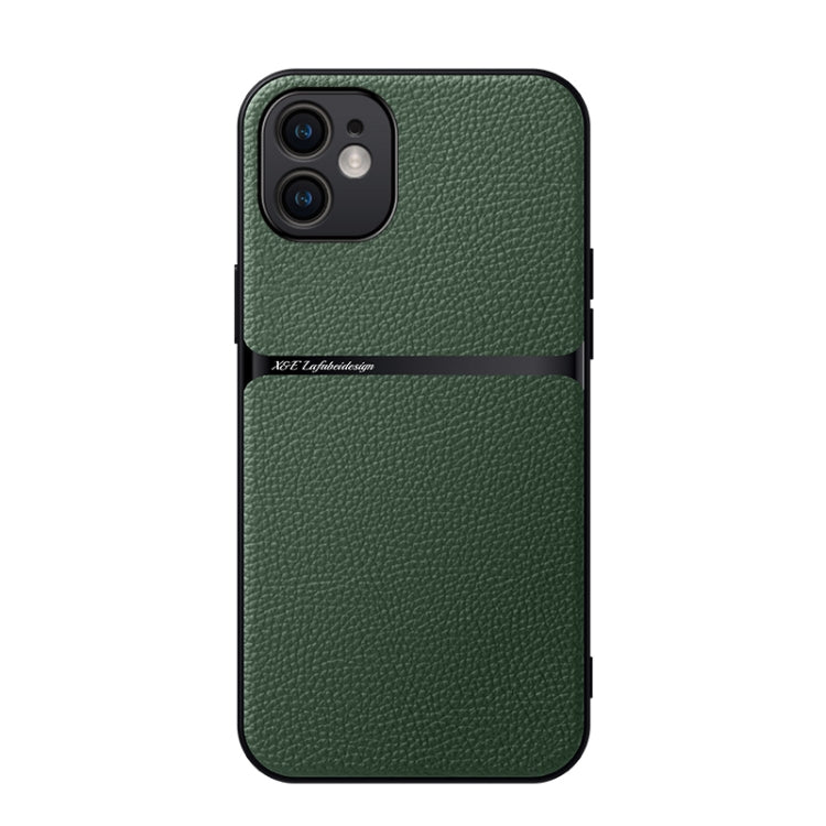 Litchi Leather Magnetic Full Coverage Shockproof Phone Case, For iPhone 12, For iPhone 12 Pro Max, For iPhone 12 Pro, For iPhone 11 Pro Max