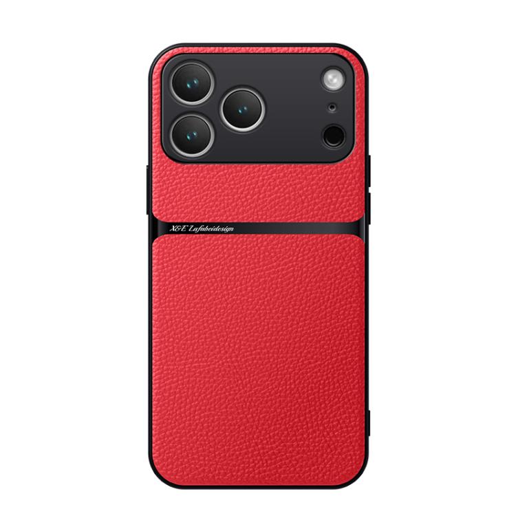 Litchi Leather Magnetic Full Coverage Shockproof Phone Case, For iPhone 17e / 16e, For iPhone 17 Pro Max, For iPhone 17 Pro, For iPhone 17