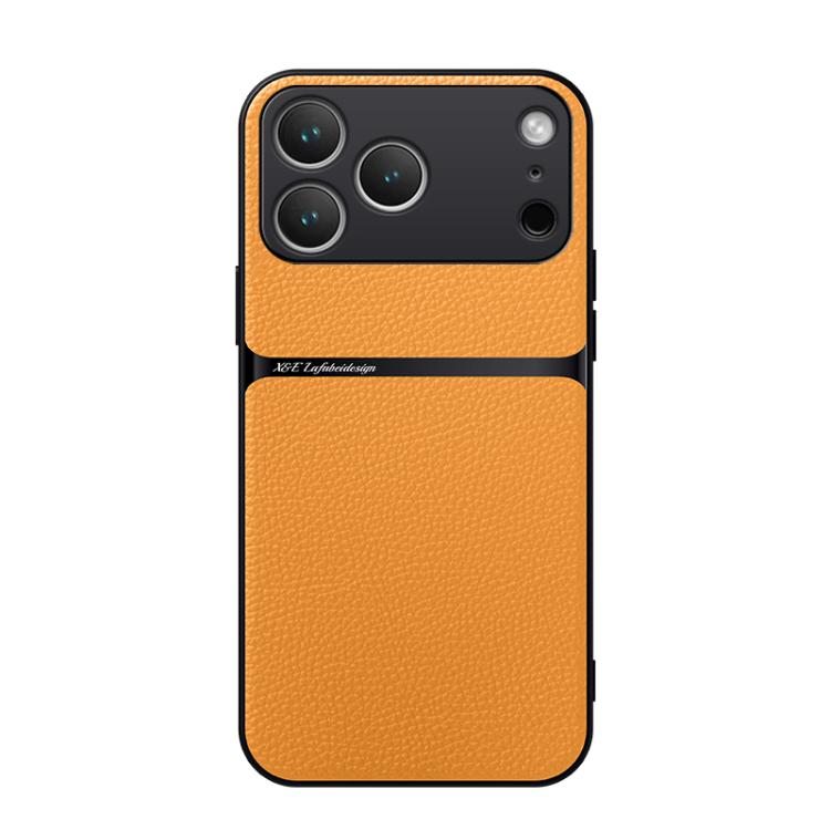 Litchi Leather Magnetic Full Coverage Shockproof Phone Case, For iPhone 17e / 16e, For iPhone 17 Pro Max, For iPhone 17 Pro, For iPhone 17