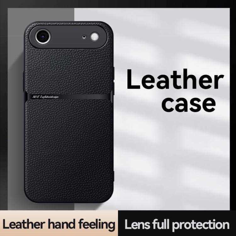 Litchi Leather Magnetic Full Coverage Shockproof Phone Case, For iPhone Air, For iPhone 16 Pro Max, For iPhone 16 Pro, For iPhone 16 Plus