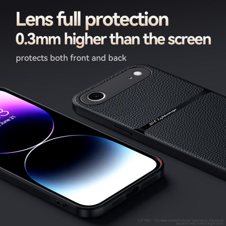 Litchi Leather Magnetic Full Coverage Shockproof Phone Case, For iPhone Air, For iPhone 16 Pro Max, For iPhone 16 Pro, For iPhone 16 Plus