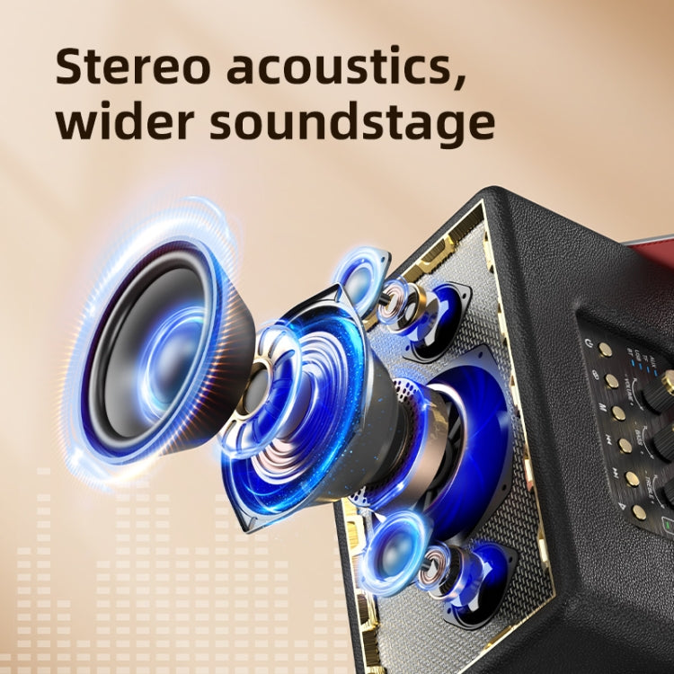 Zealot MT01M Retro Card Portable Wireless Bluetooth Speaker with Microphone