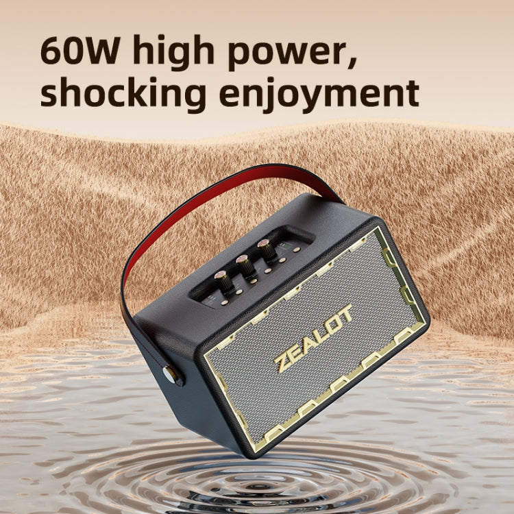 Zealot MT01M Retro Card Portable Wireless Bluetooth Speaker with Microphone