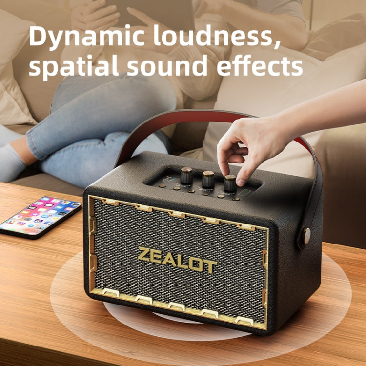 Zealot MT01M Retro Card Portable Wireless Bluetooth Speaker with Microphone