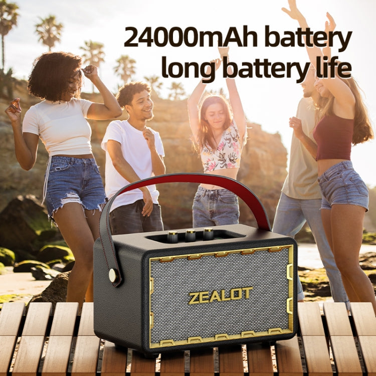Zealot MT01M Retro Card Portable Wireless Bluetooth Speaker with Microphone