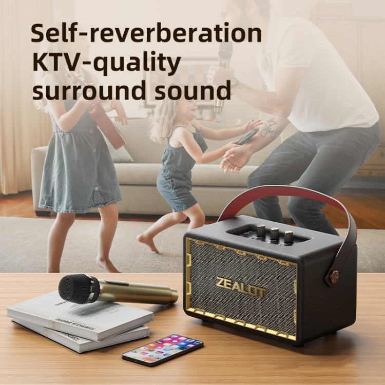 Zealot MT01M Retro Card Portable Wireless Bluetooth Speaker with Microphone