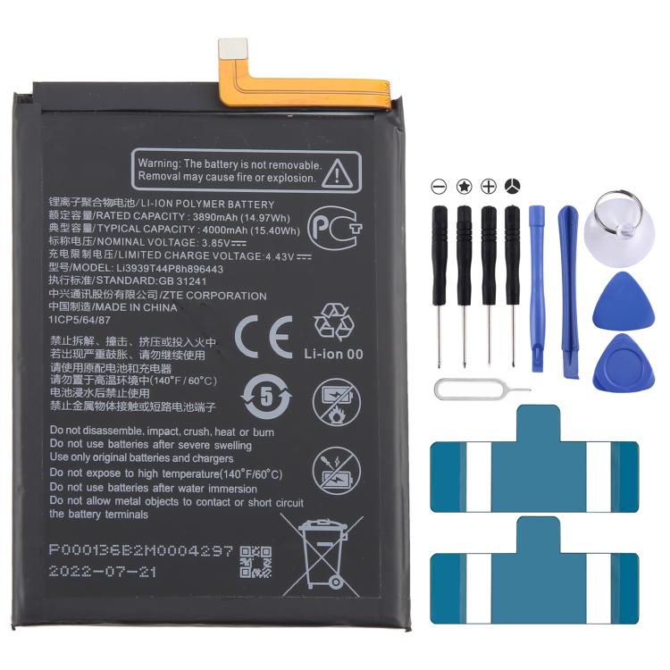 Battery Replacement, For ZTE Axon 60 / 60 Lite E6706ZTE-B 5000mAh, For ZTE Blade A34 / A54 GH6701-GH6702 5000mAh, For ZTE Nubia Z60 Ultra Li3959T45P8h816761 6000mAh, For ZTE Blade V50 Vita Li3852T44P8HA26650 5200mAh                                     ...