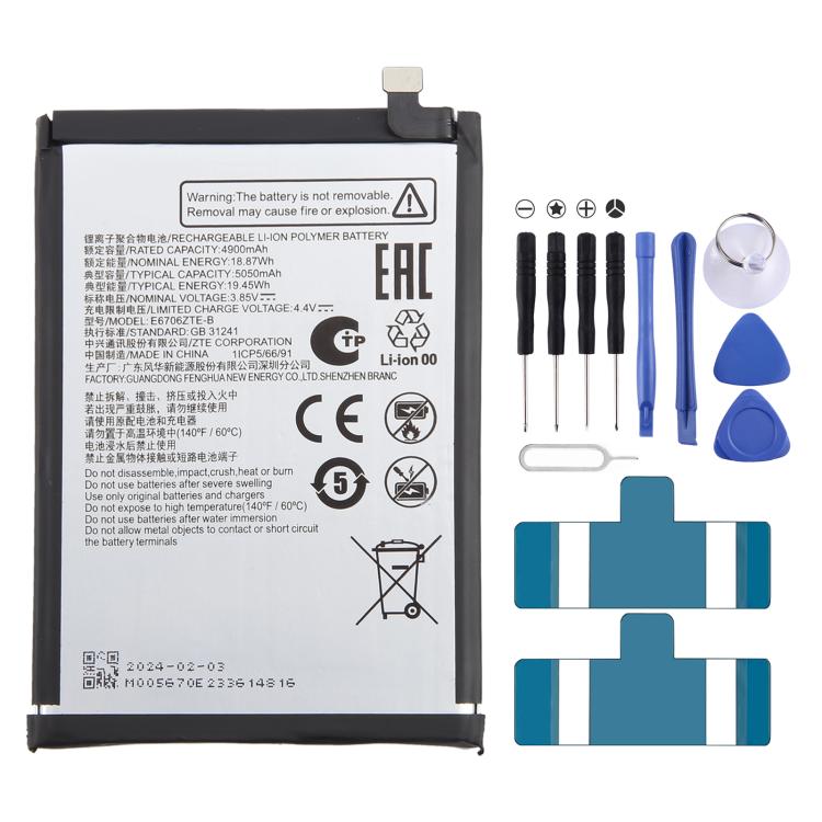 Battery Replacement, For ZTE Axon 60 / 60 Lite E6706ZTE-B 5000mAh, For ZTE Blade A34 / A54 GH6701-GH6702 5000mAh, For ZTE Nubia Z60 Ultra Li3959T45P8h816761 6000mAh, For ZTE Blade V50 Vita Li3852T44P8HA26650 5200mAh                                     ...