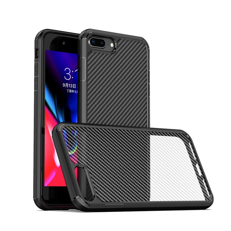 iPAKY Pioneer Series Carbon Fiber Texture Shockproof TPU + PC Case, For iPhone 8 Plus / 7 Plus, For iPhone 11 Pro, For iPhone 12 Pro Max