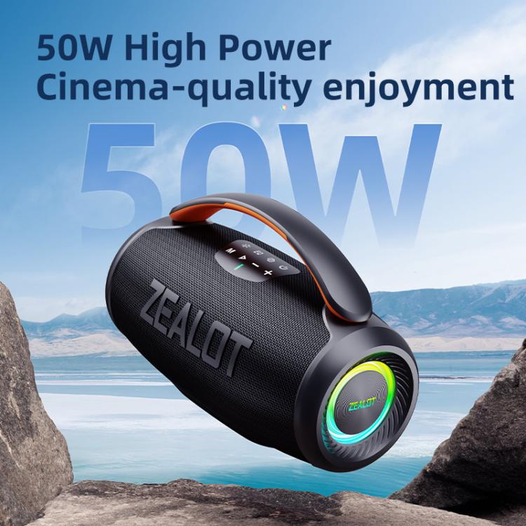 Zealot P11 50W Portable Outdoor RGB Bluetooth Speaker, PT11, P11