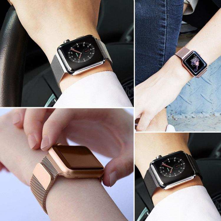 xDfind Milanese Loop Magnetic Metal Watch Band, For Apple Watch 46mm / 49mm / 45mm / 44mm, For Apple Watch 42mm / 41mm / 40mm / 38mm