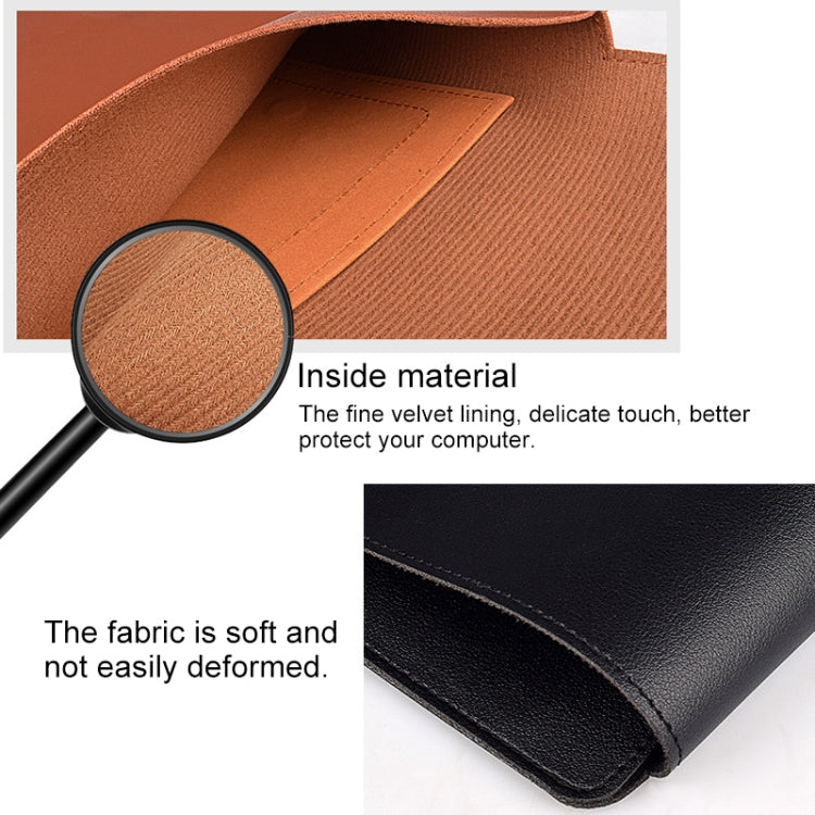 PU05 Sleeve Leather Case Carrying Bag, for 13.3 inch Laptop, for 14.1 inch Laptop, for 15.4 inch Laptop