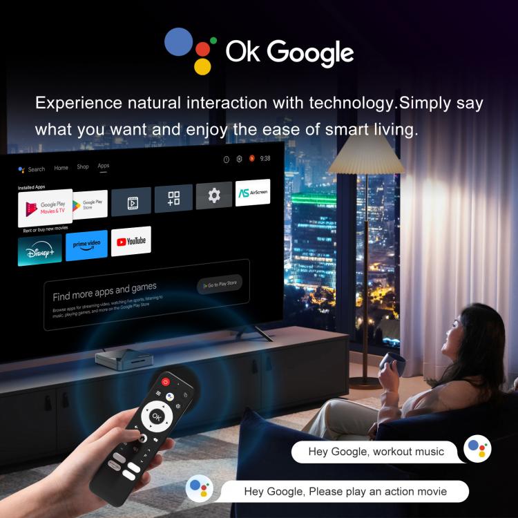 H96Max 4K UHD Android 14 Smart TV Box with Remote Control, RK3518 Quad-Core, 2GB+8GB, 2GB+16GB