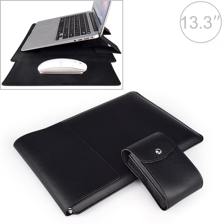 PU05 Sleeve Leather Case Carrying Bag with Small Storage Bag, for 13.3 inch Laptop, for 14.1 inch Laptop, for 15.4 inch Laptop
