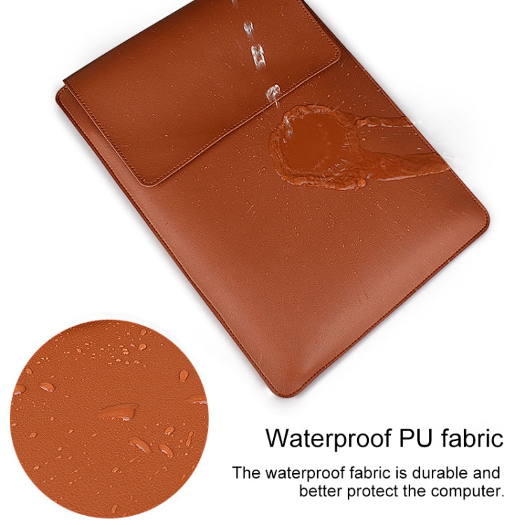 PU05 Sleeve Leather Case Carrying Bag with Small Storage Bag, for 13.3 inch Laptop, for 14.1 inch Laptop, for 15.4 inch Laptop