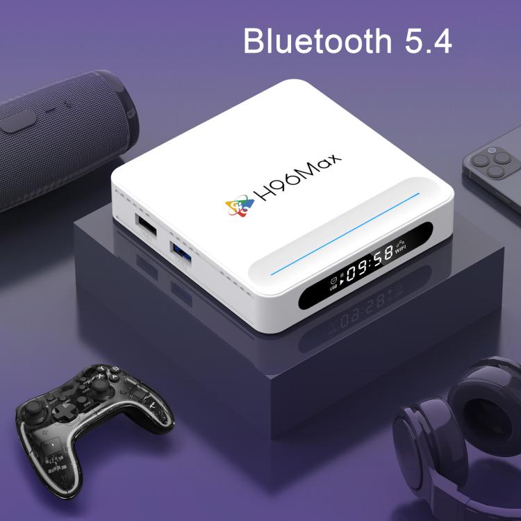 H96 Max H618 Plus Android 14.0 Smart TV Box, Allwinner H618 Quad-core ARM Cortex-A53, 2GB+16GB, 4GB+32GB, 4GB+128GB