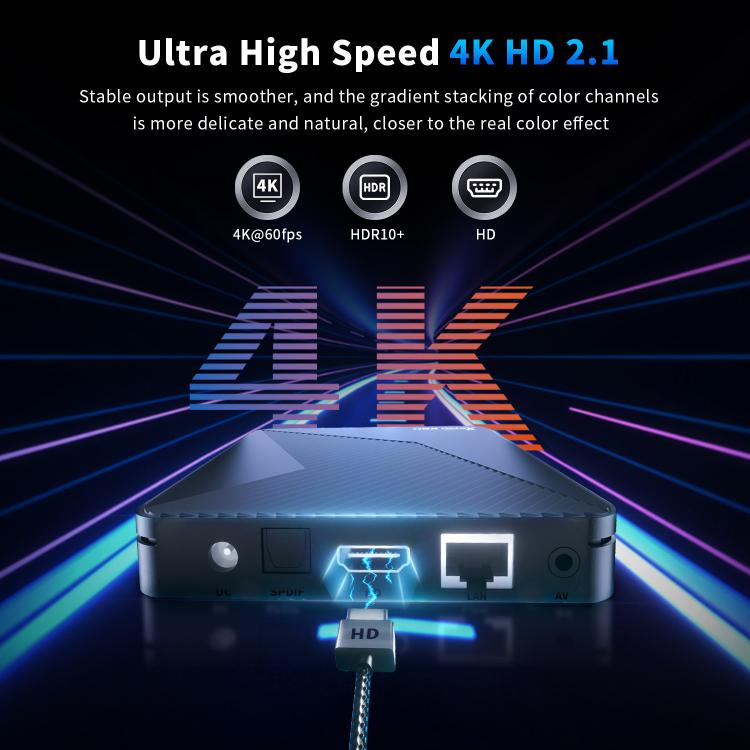 X88 Pro X5M Android 14.0 Smart TV Box, S905X5M 2.0GHz 64-bit Quad-core Cortex-A55, 2GB+16GB, 4GB+32GB, 4GB+64GB