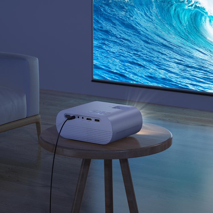 hoco DT1 1280x720P 140ANSI WiFi Bluetooth Wireless Projector Same Screen Version, EU Plug, US Plug