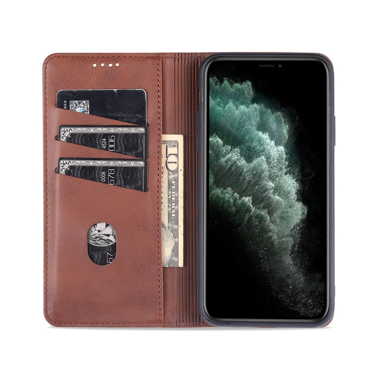 AZNS Magnetic Calf Texture Horizontal Flip Leather Case with Card Slots & Holder & Wallet, For iPhone 12 Pro Max, For iPhone 12 / 12 Pro, For iPhone 12 mini, For iPhone 11 Pro Max