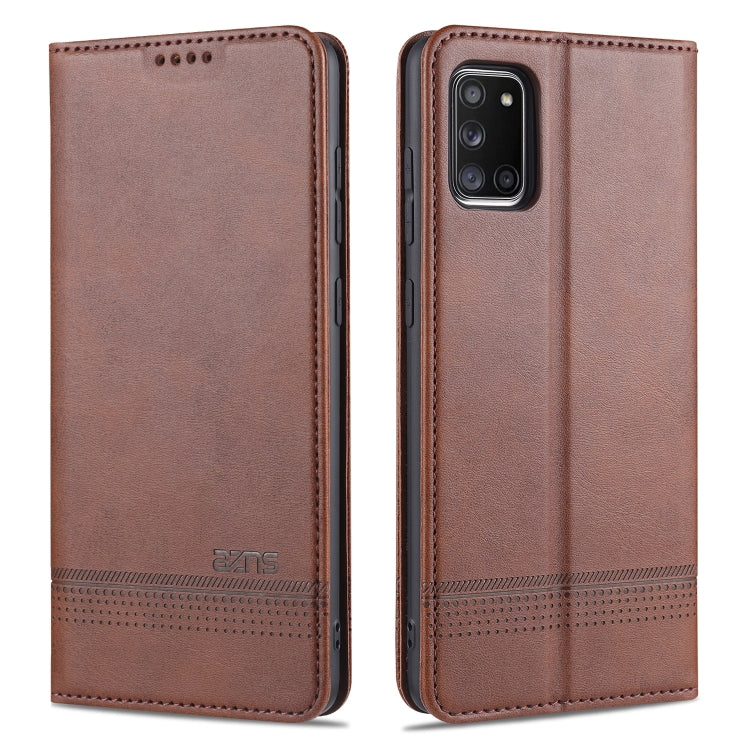 AZNS Magnetic Calf Texture Horizontal Flip Leather Case with Card Slots & Holder & Wallet, For Samsung Galaxy A11, For Samsung Galaxy A21s, For Samsung Galaxy A31, For Samsung Galaxy A41