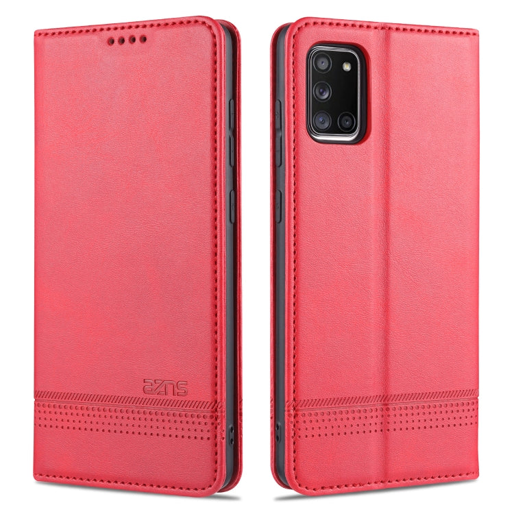 AZNS Magnetic Calf Texture Horizontal Flip Leather Case with Card Slots & Holder & Wallet, For Samsung Galaxy A11, For Samsung Galaxy A21s, For Samsung Galaxy A31, For Samsung Galaxy A41