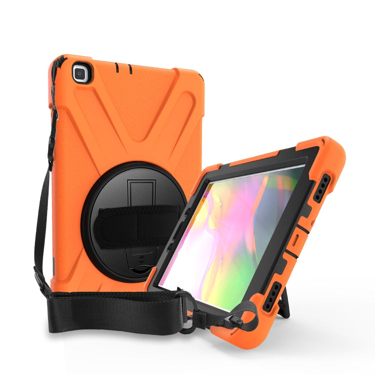Shockproof Colorful Silicone + PC Protective Case with Holder & Hand Grip Strap, For Samsung Tab A 8.0(2019) T290 / T295, For Samsung Galaxy Tab Active Pro T540 / T545 / Tab Active4 Pro                                                                   ...