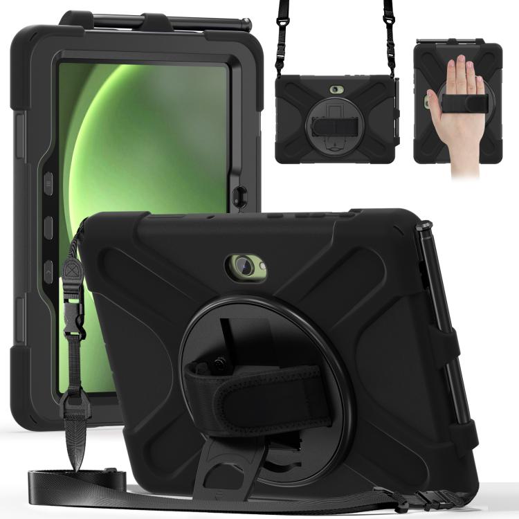 Shockproof Colorful Silicone + PC Protective Case with Holder & Hand Grip Strap, For Samsung Tab A 8.0(2019) T290 / T295, For Samsung Galaxy Tab Active Pro T540 / T545 / Tab Active4 Pro                                                                   ...
