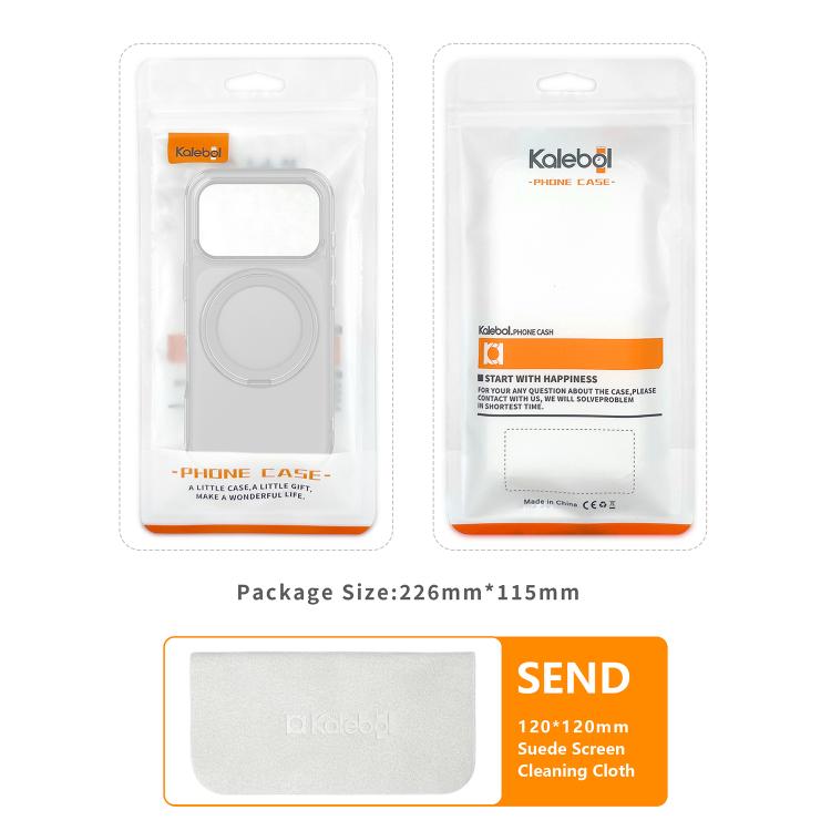 Kalebol Frosted MagSafe Holder Acrylic Hybrid TPU Phone Case, For iPhone 17 Pro Max, For iPhone 17 Pro, For iPhone 17, For iPhone Air