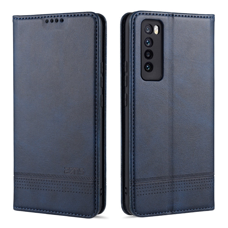 AZNS Magnetic Calf Texture Horizontal Flip Leather Case with Card Slots & Holder & Wallet, For Samsung Galaxy S20+