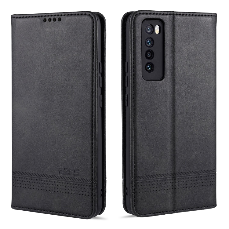 AZNS Magnetic Calf Texture Horizontal Flip Leather Case with Card Slots & Holder & Wallet, For Samsung Galaxy S20+