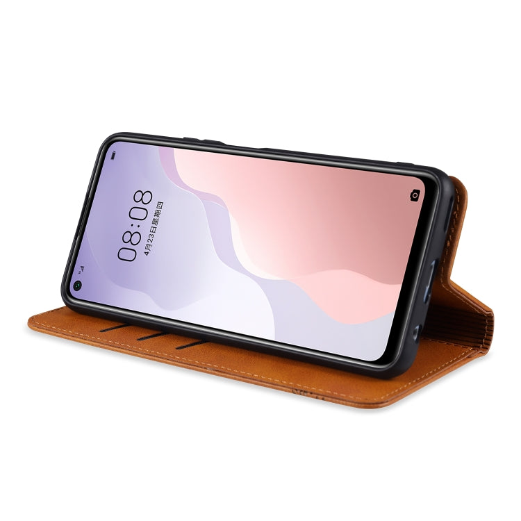 AZNS Magnetic Calf Texture Horizontal Flip Leather Case with Card Slots & Holder & Wallet, For Samsung Galaxy S20+