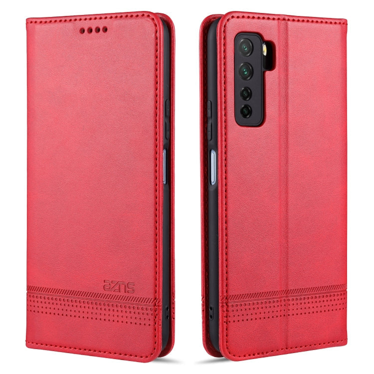 AZNS Magnetic Calf Texture Horizontal Flip Leather Case with Card Slots & Holder & Wallet, For Samsung Galaxy S20+