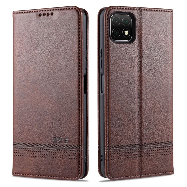 AZNS Magnetic Calf Texture Horizontal Flip Leather Case with Card Slots & Holder & Wallet, For Samsung Galaxy S20+