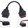 OBD Truck Diagnostic Cable for Komatsu / Cummins, 12 Pin to 16 Pin