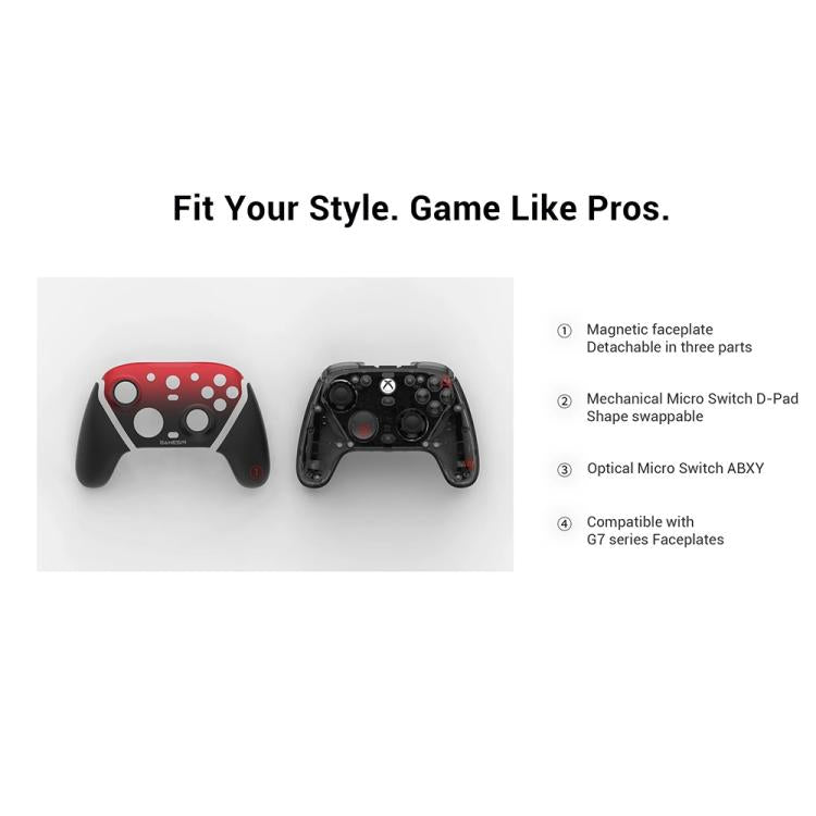GameSir G7 Pro Bluetooth Wireless Tri-Mode Game Controller for Xbox / Steam / PC / Android, G7 Pro