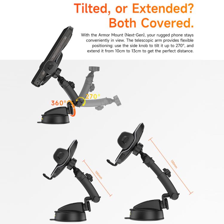 Ulefone UAN16 Armor Mount Car / Desk Phone Holder, Enhanced Model, UAN16