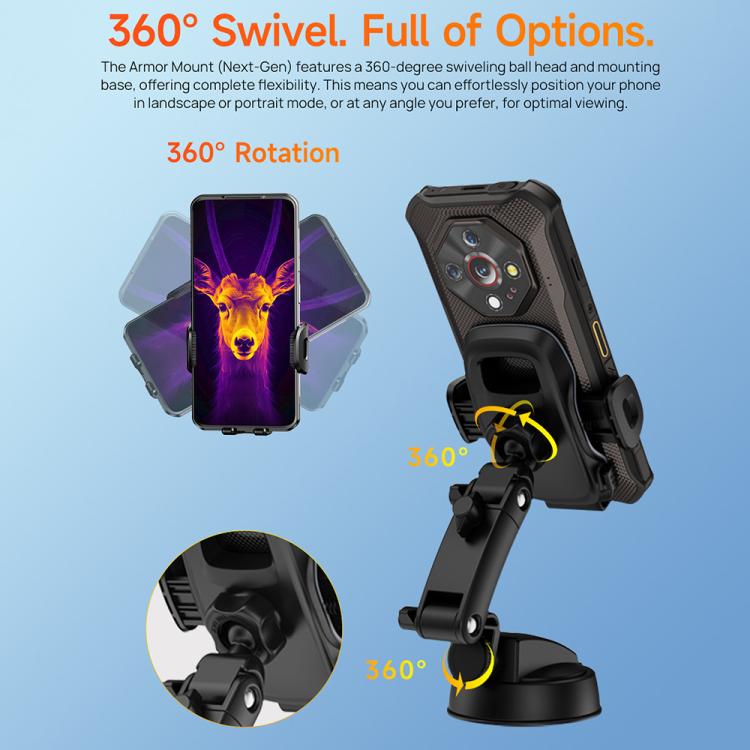 Ulefone UAN16 Armor Mount Car / Desk Phone Holder, Enhanced Model, UAN16